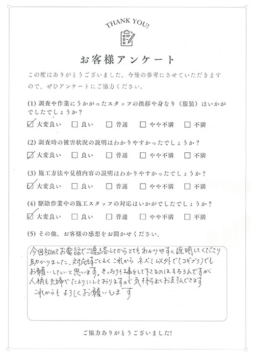 アンケート